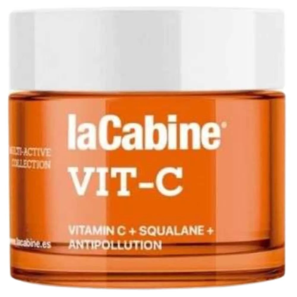 lacabine-vit-c-cream-50ml.jpg Pot orange laCabine Vit-C crème visage squalane et complexe antipollution 50 ml