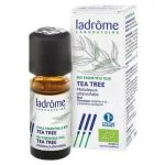 Flacon ambré et étui blanc Ladrôme Huile Essentielle Bio Tea Tree