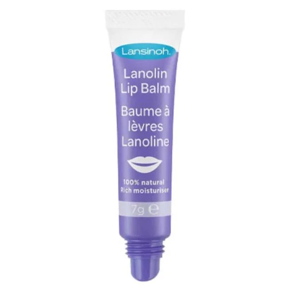 Tube violet Lansinoh Baume à Lèvres Lanoline avec embout d'application