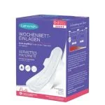 Boîte violette Lansinoh de serviettes de maternité très absorbantes, 10 unités