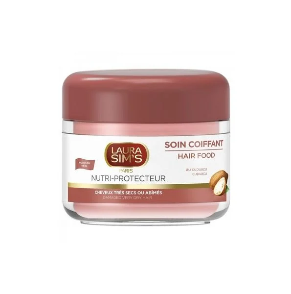 Pot rose de Laura Sim's, soin coiffant nutri-protecteur pour cheveux secs