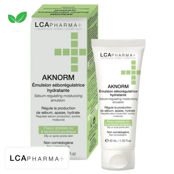 Lcapharma+ Aknorm Émulsion Sébo-régulatrice Hydratante 40ml