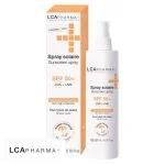Flacon et boîte LCA Pharma+ spray solaire SPF50+ pour adultes et enfants