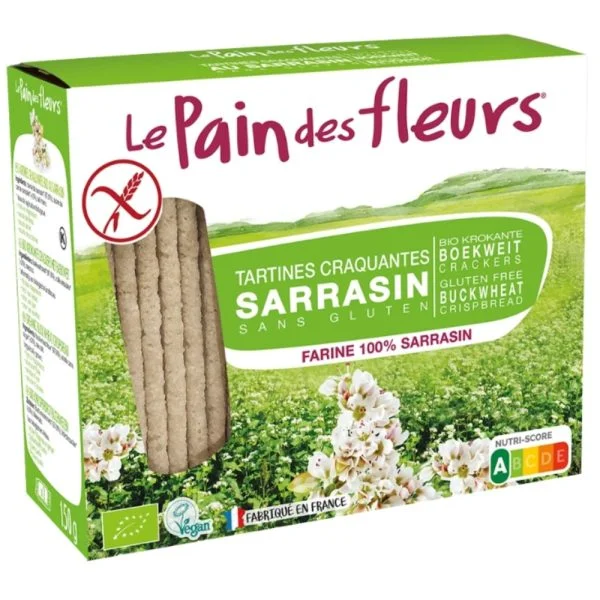 Le Pain Des Fleurs Tartines Craquantes Au Sarrasin Bio Sans Gluten 100 Gf