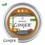 Boîte métallique orange Ginjer pastilles gingembre et miel Lemon Pharma 40 g
