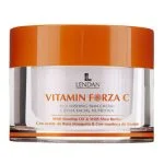 Pot blanc et couvercle orange de crème nourrissante Vitamin Forza C Lendan