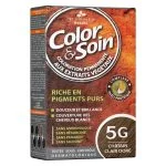 Boîte de coloration permanente Color & Soin 5G Châtain Clair Doré, extraits végétaux