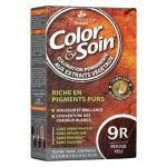 Boîte de coloration permanente Color & Soin 9R Rouge Feu, extraits végétaux