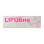 Boîte rose et blanche Lipofine 60g, crème cicatrisante Healing Cream