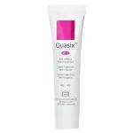 Tube blanc Quasix LSI Silderma avec bandeau rose et mention de protection SPF30