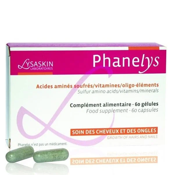 Lysaskin PHANELYS Soin Cheveux Et Ongles 60 Gélules