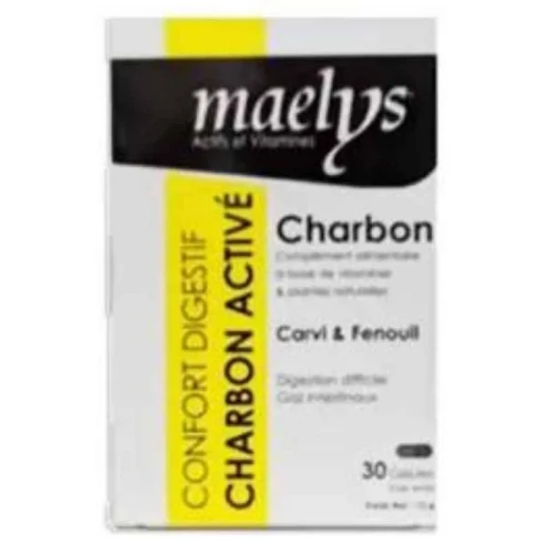 Maelys Confort Digestif Charbon Activé 30 Gélules