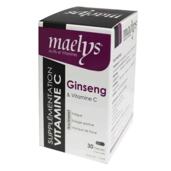 Maelys Ginseng Et Vitamine C 30 Gélules