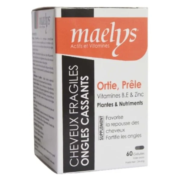 Maelys Ortie Et Prêle Vitamines B, E Et Zinc 60 gélules