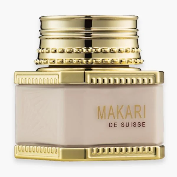 Pot doré Makari Classic crème éclat de jour, visuel marketing