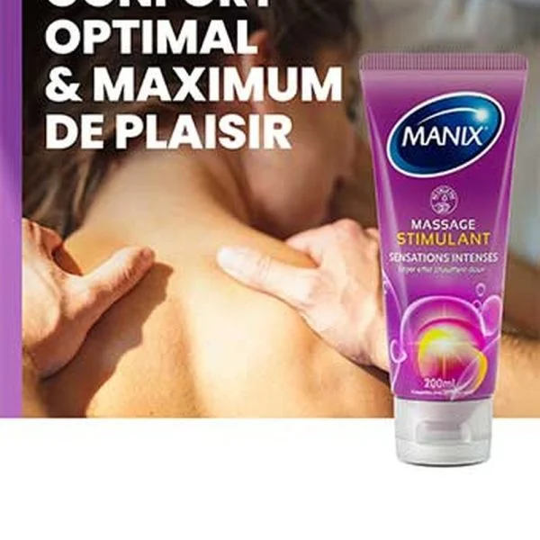 Manix Gel de Massage Stimulant Sensations Intenses (Effet Chauffant) 200ml – photo 2