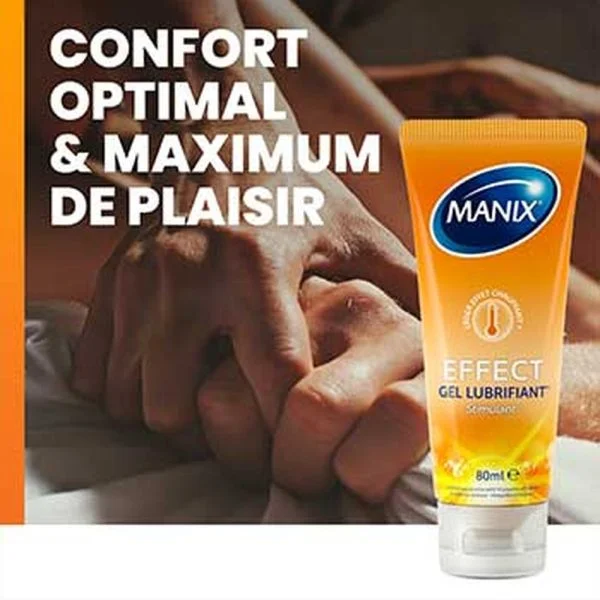 Manix Gel Lubrifiant Effect (Effet Chauffant Stimulant) 80ml – photo 2