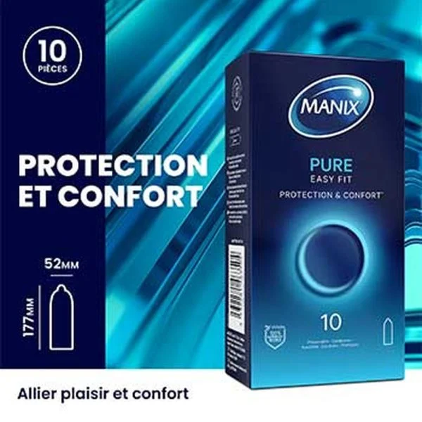 Manix Préservatif Pure (Protection & Confort) 6u – photo 2