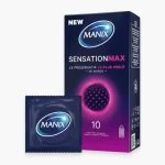 Boîte Manix Sensation Max 10 préservatifs perlés avec sachet individuel