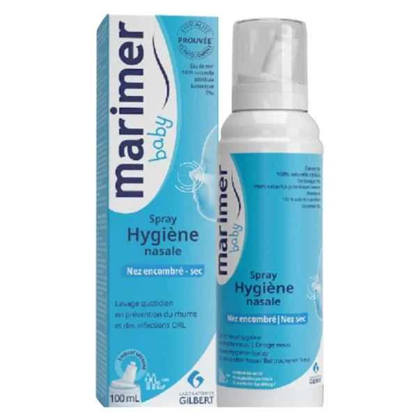 Marimer Baby Spray Hygiène Nasale Nez Encombré Et Sec 100ml