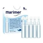 Boîte Marimer et cinq unidoses d'eau de mer, hygiène nasale quotidienne