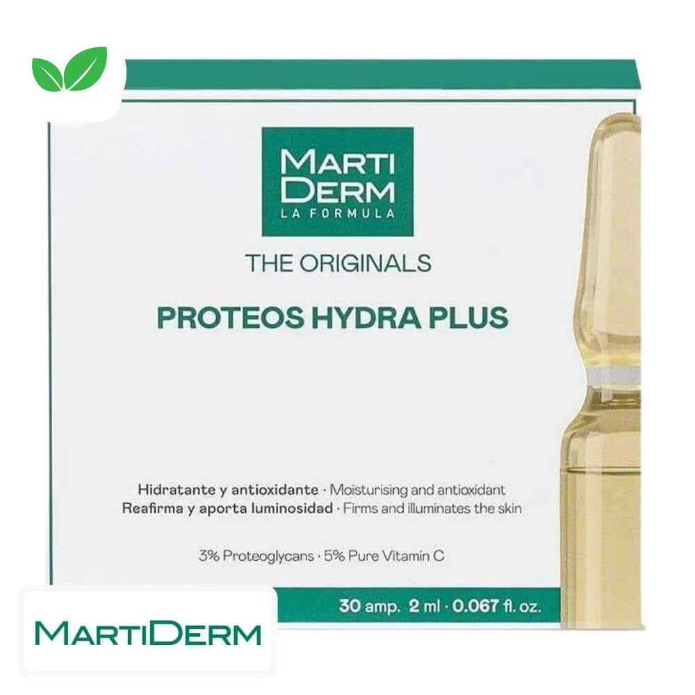 marti-derm-the-originals-proteos-hydra-plus-hydratant-et-antioxydant-ampoules-10x2ml.jpg Boîte verte MartiDerm The Originals Proteos Hydra Plus ampoule ambrée