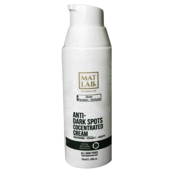 Flacon-pompe blanc MAT LAB's crème anti-taches concentrée 50 ml