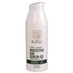 Flacon-pompe blanc MAT LAB's écran solaire invisible SPF 50