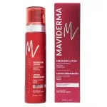 Flacon spray rouge Maviderma lotion énergisante 100 ml et sa boîte