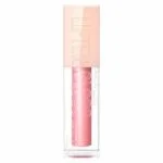 Tube gloss rose Maybelline Lifter Gloss fermé, capuchon rose poudré