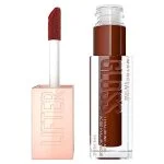 Tube gloss brun chocolat Maybelline Lifter Gloss et applicateur XL incliné