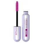 Tube lilas de mascara Maybelline The Falsies Surreal et sa brosse fuchsia