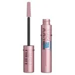Tube rose de mascara Maybelline Sky High waterproof et sa brosse en spirale