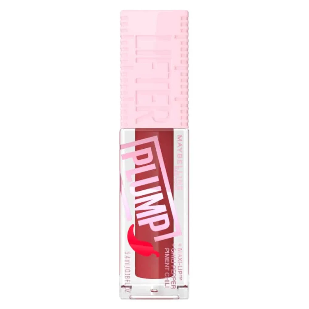 maybelline-mny-lifter-plump-006-hot-chili-nu.jpg Gloss Maybelline Lifter Plump rouge brique, capuchon rose strié