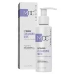 Flacon pompe et étui lilas MDC Extra Rich Cleansing Milk 150 ml