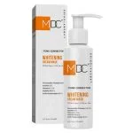 Flacon pompe blanc et etui orange MDC Tone Corrector masque-creme eclaircissant 150 ml