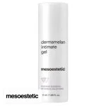 Flacon airless blanc Mesoestetic Dermamelan Intimate Gel à pompe, 50 ml
