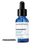 Flacon compte-gouttes bleu ha densimatrix mesoestetic 30 ml, pipette noire