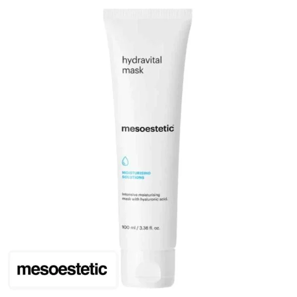 Tube blanc hydravital mask mesoestetic 100 ml, masque hydratant visage