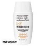Flacon blanc mesoprotech mineral matt antiaging fluid SPF50+ mesoestetic 50 ml