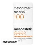 Stick blanc mesoprotech sun stick 100 SPF50+ mesoestetic, zones sensibles