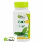 Flacon MGD Bio Sauge 90 gélules feuilles de sauge logo AB