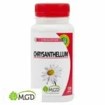 Flacon MGD Chrysanthellum 120 gélules, fleur blanche à cœur jaune, bouchon rouge