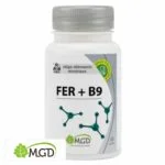 Flacon blanc MGD Fer plus B9 oligo-éléments minéraux 60 gélules