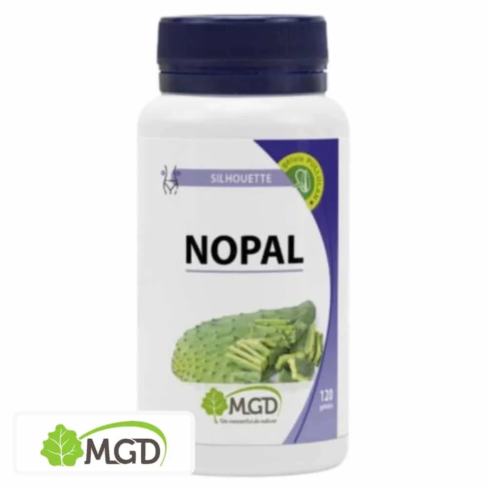 mgd-nature-silhouette-nopal-120-gelules.jpg Flacon blanc MGD Nature Nopal Silhouette 120 gélules bouchon bleu
