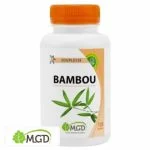 Flacon MGD Nature Bambou Souplesse 120 gélules, feuilles de bambou illustrées