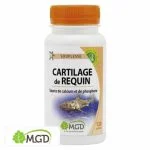 Flacon MGD Nature Cartilage de requin Souplesse 120 gélules, requin illustré