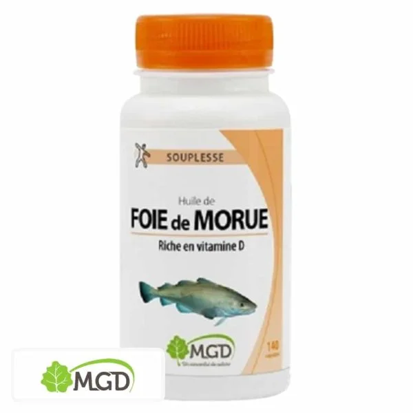 Mgd Nature Souplesse Huile De Foie De Morue 140 Gélules