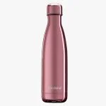Bouteille Miniland Deluxe 500 ml à finition rose métallisée et bouchon vissé
