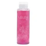 Flacon rose transparent Miuty gel douche hydratant aux algues marines